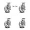 Service Caster 8 Inch V Groove Semi Steel Caster Set with Roller Bearings 4 Brake 2 Swivel Lock SCC-30CS820-VGR-TLB-BSL-2-TLB-2 - alternate 1